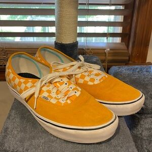 Orange and white Vans, size 12